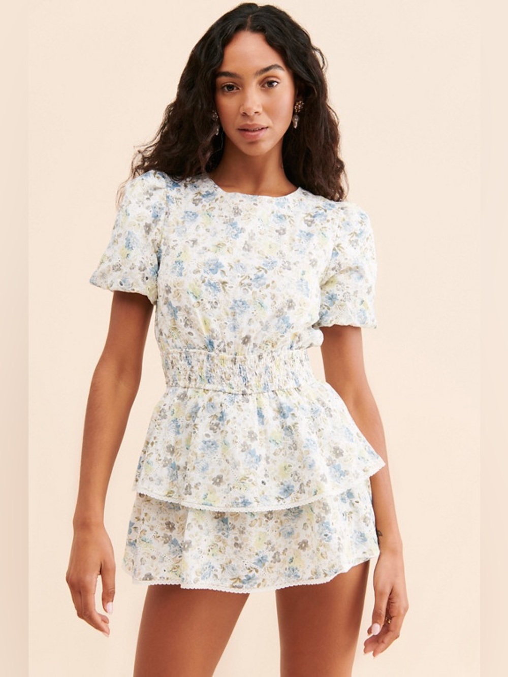 En Saison Elisa Printed Romper - Floral